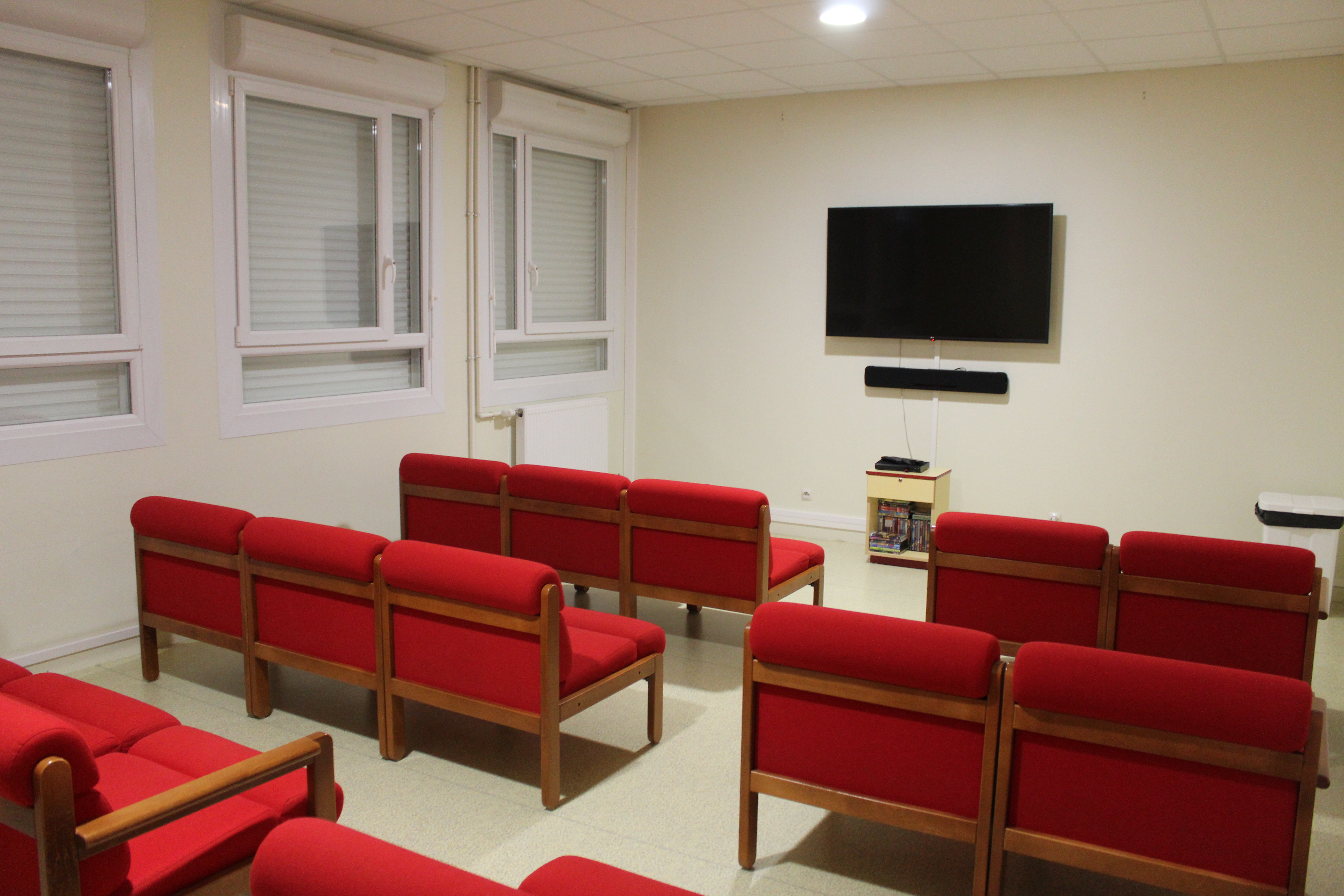Salle TV de l'internat